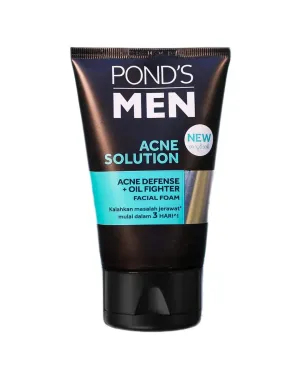 Pond's Men Acne Solution Acne Defense   Oil Fighter Facial Foam - 100ML