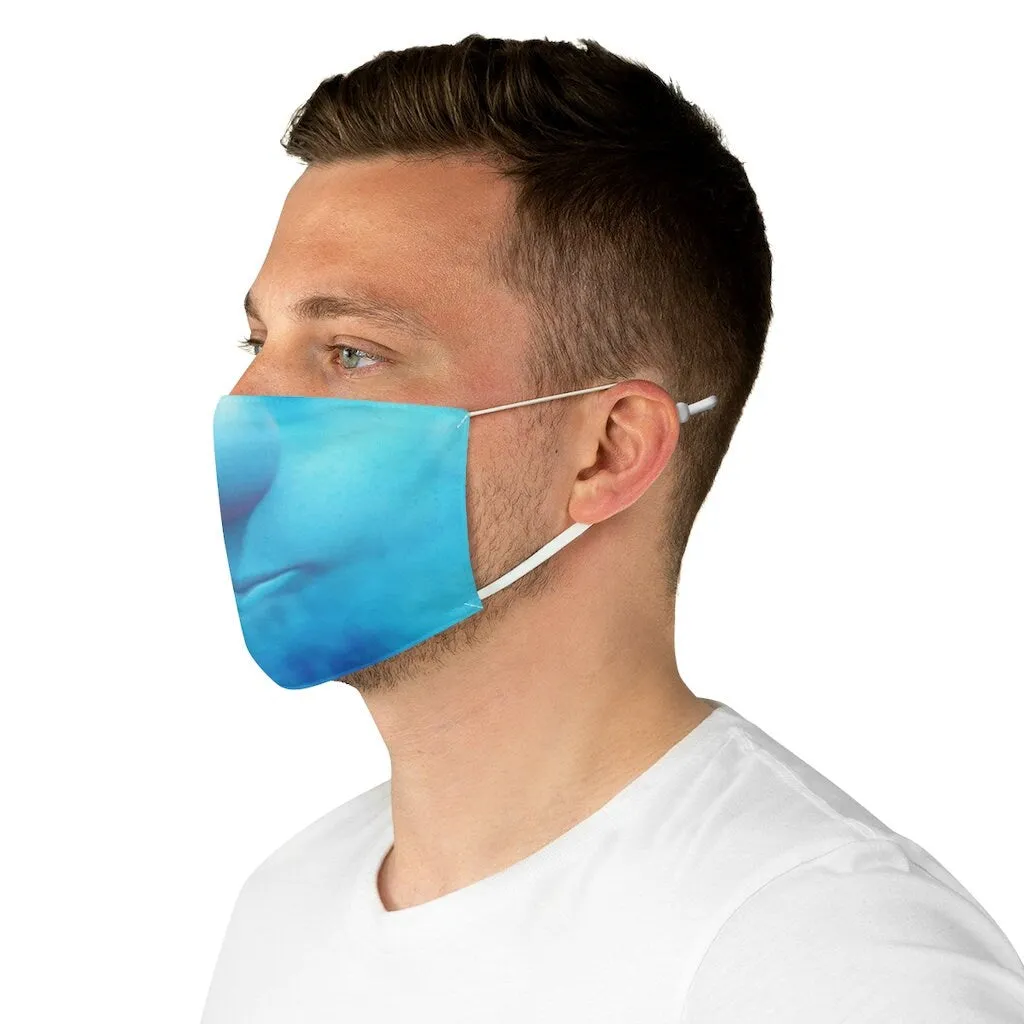Pop Blue Cartoon Face Mask,Blue Face Mask  Realistic   Fabric Mask for adults/kids. Reusable Washable, Thoughtful Funny Valentine&#39;s Gift