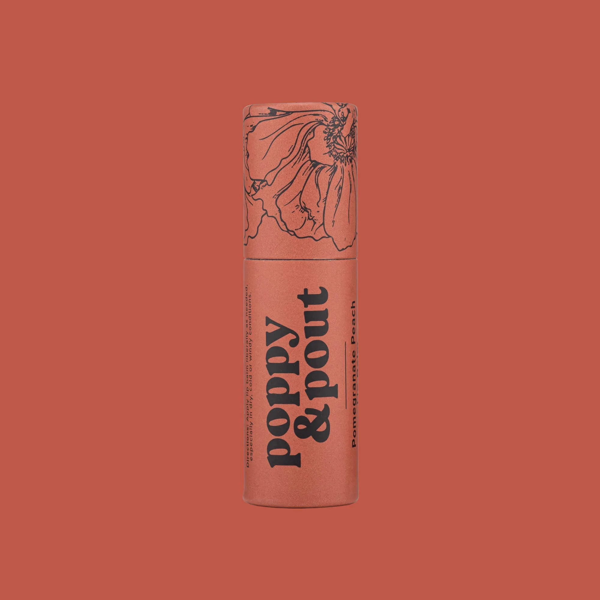 Poppy & Pout - Lip Balm, Pomegranate Peach