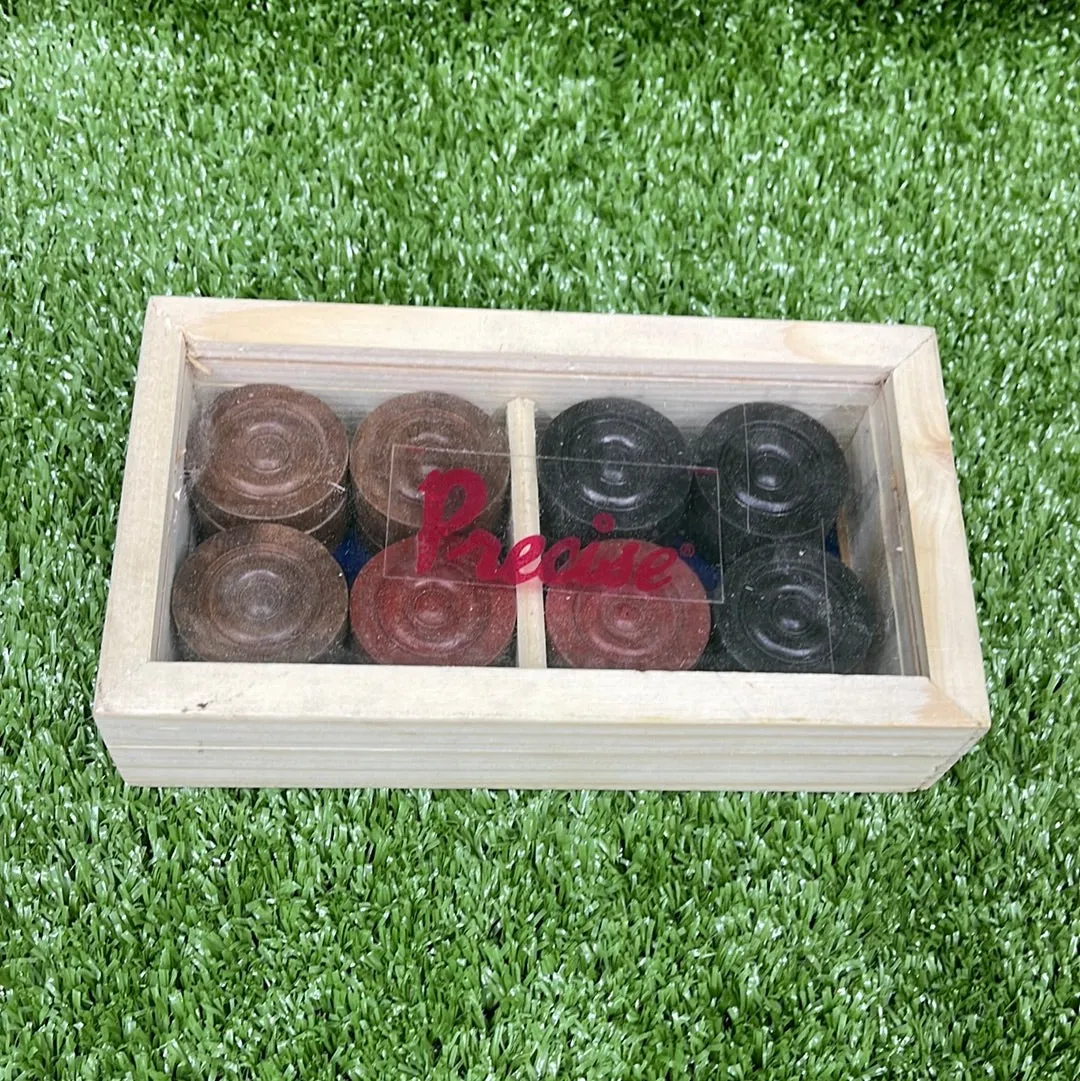 Precise Elegant Wooden Carrom Coins Set