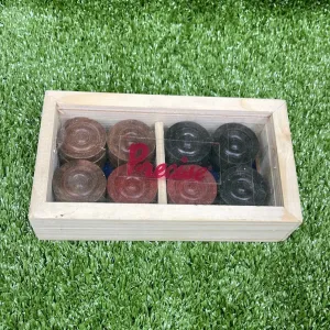 Precise Elegant Wooden Carrom Coins Set