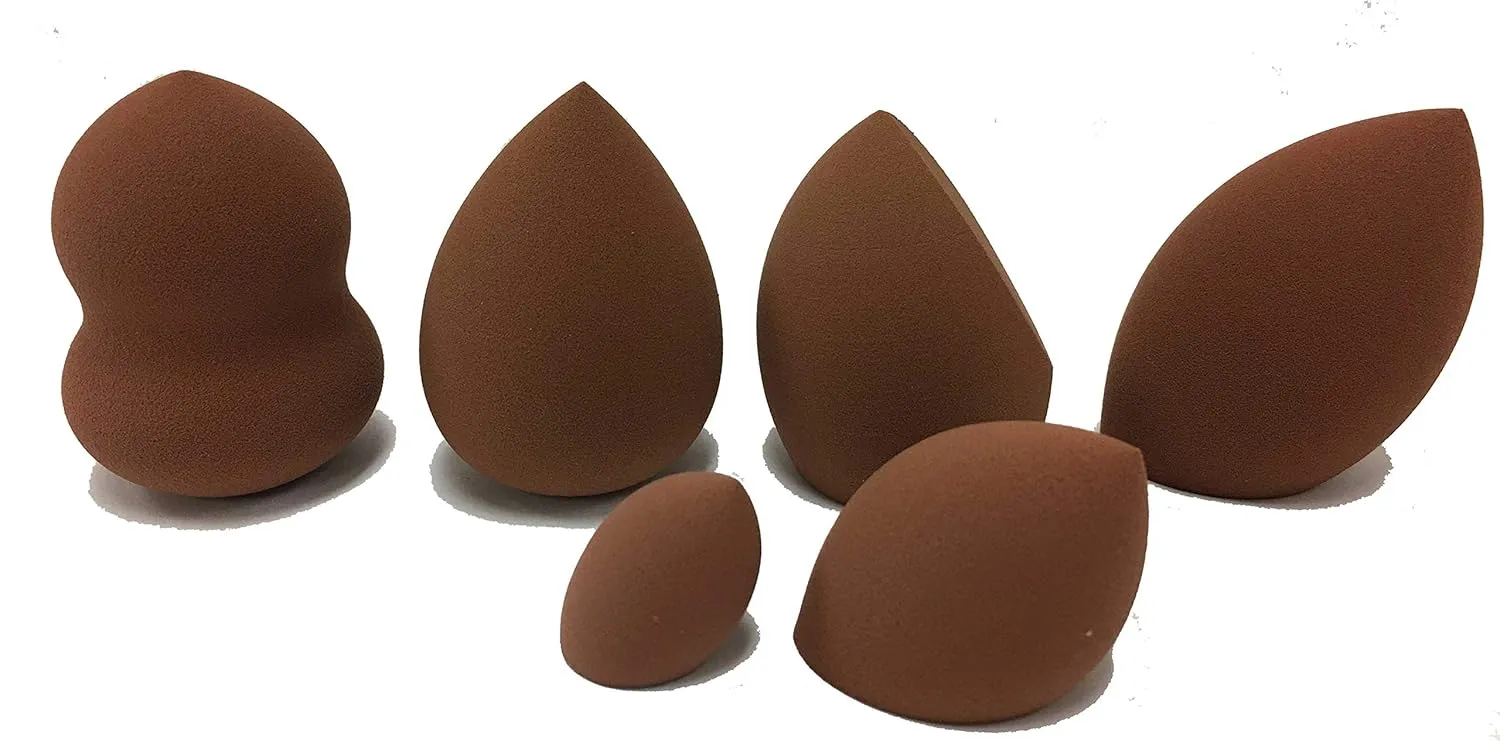 Pro Makeup Foundation Blending Sponges  6Pcs Set