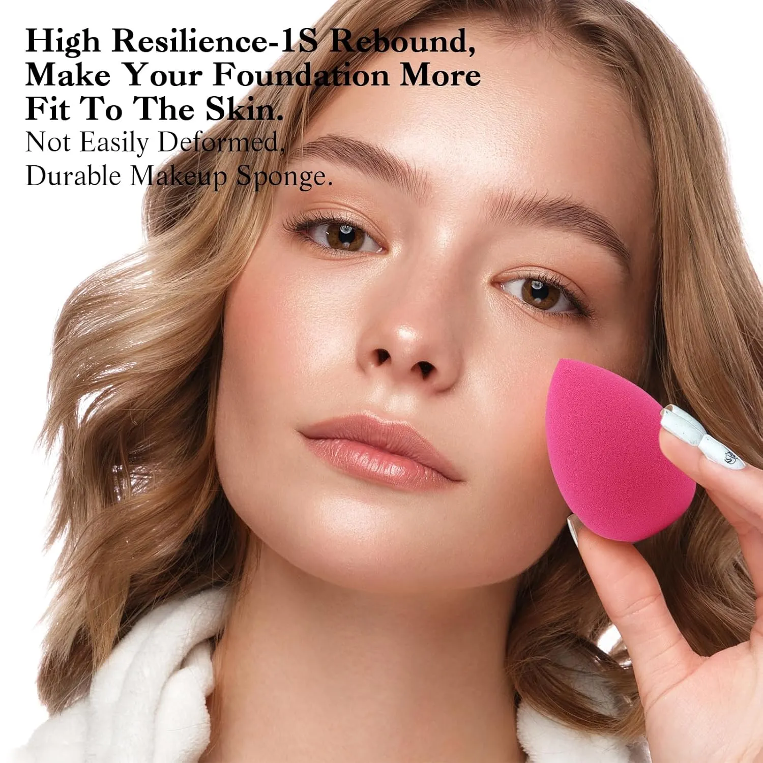 Professional Toiletry Sponges Set,Latex Free Flawless Soft Face Sponge with Holder,Beauty Blender Cosmetic Applicator for Powder,Liquid,Facial Makeup Tools