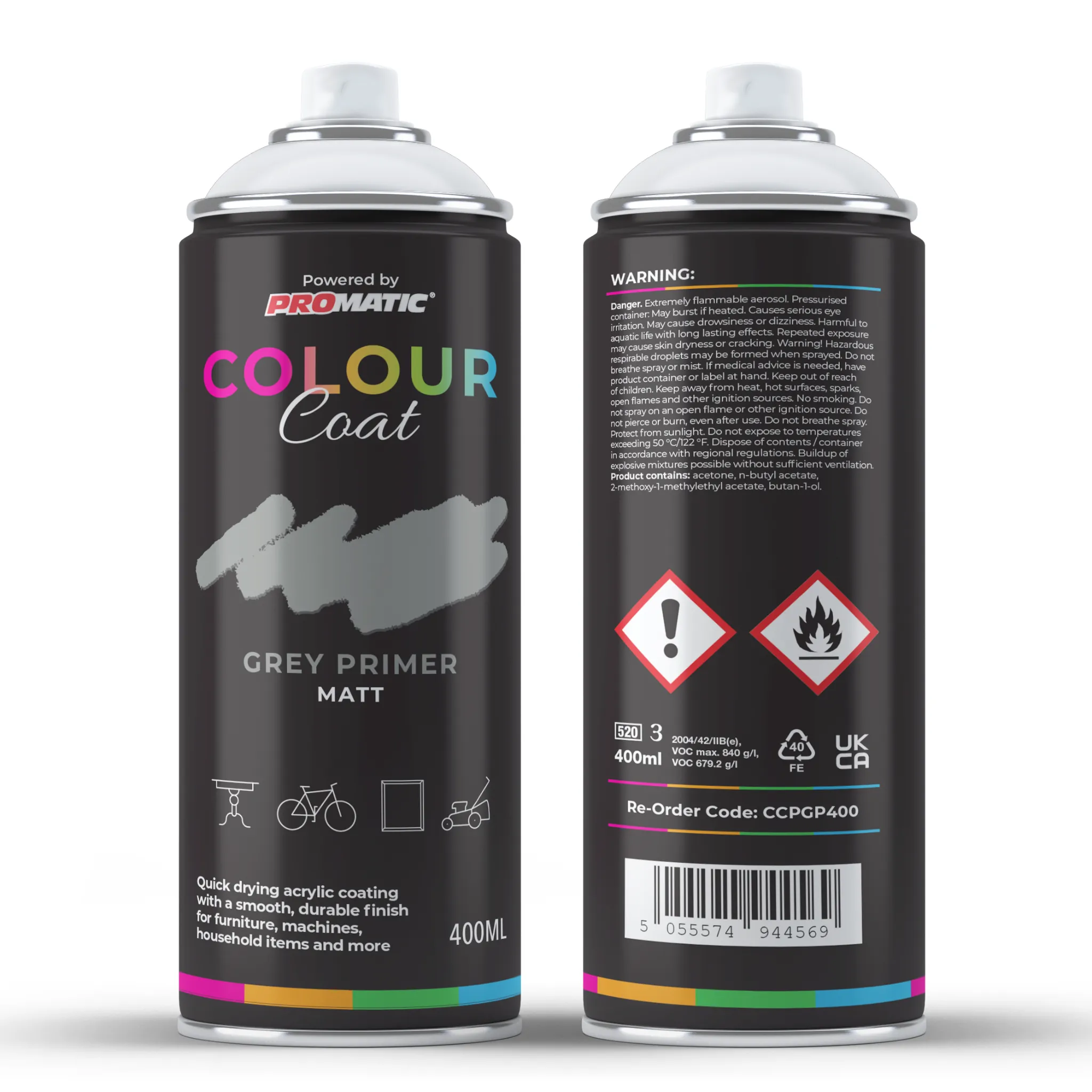 ProMatic ColourCoat Grey Primer - 400ml