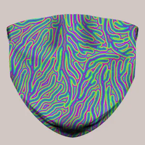 Psychedelic Face/Dust Mask (UV/RGB, Eco-Friendly) | ROOTS