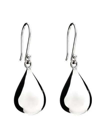 PUFF TEAR DROP EARRINGS