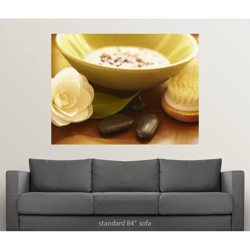 "Bowl of ayurvedic facial mask" Poster Print - Multi