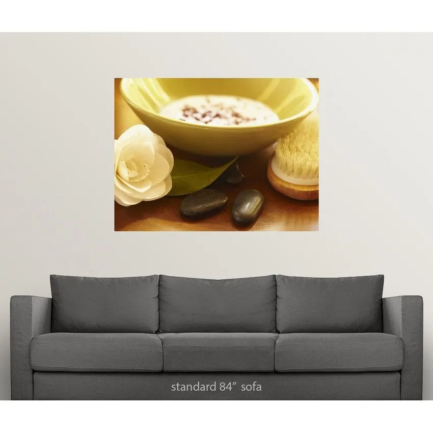 "Bowl of ayurvedic facial mask" Poster Print - Multi
