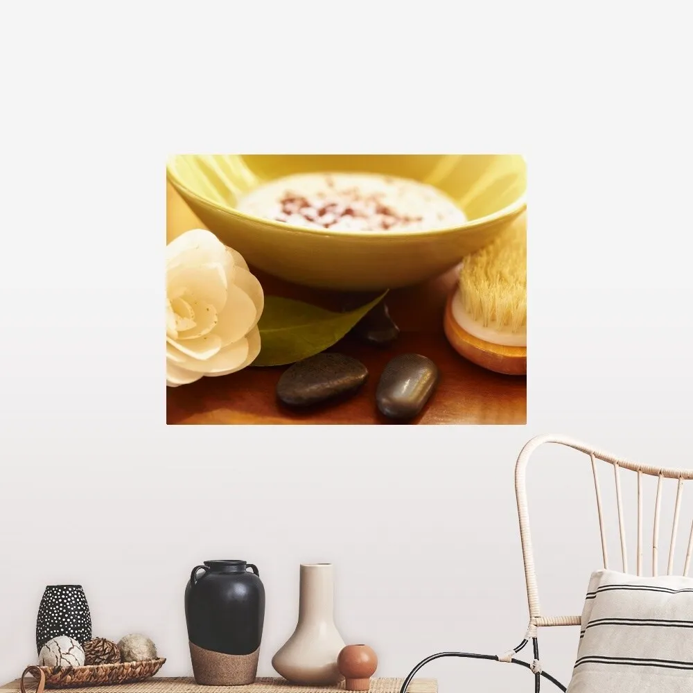 "Bowl of ayurvedic facial mask" Poster Print - Multi