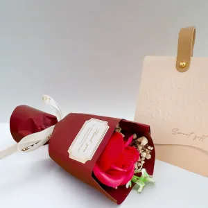 Red Soap Flower Bouquet, L'expression Timeless Soap Flowers