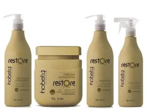 Restore Brush Reducer Sealant Shielding Deep Hair Mask Progressive Kit 4x750ml - Hobety