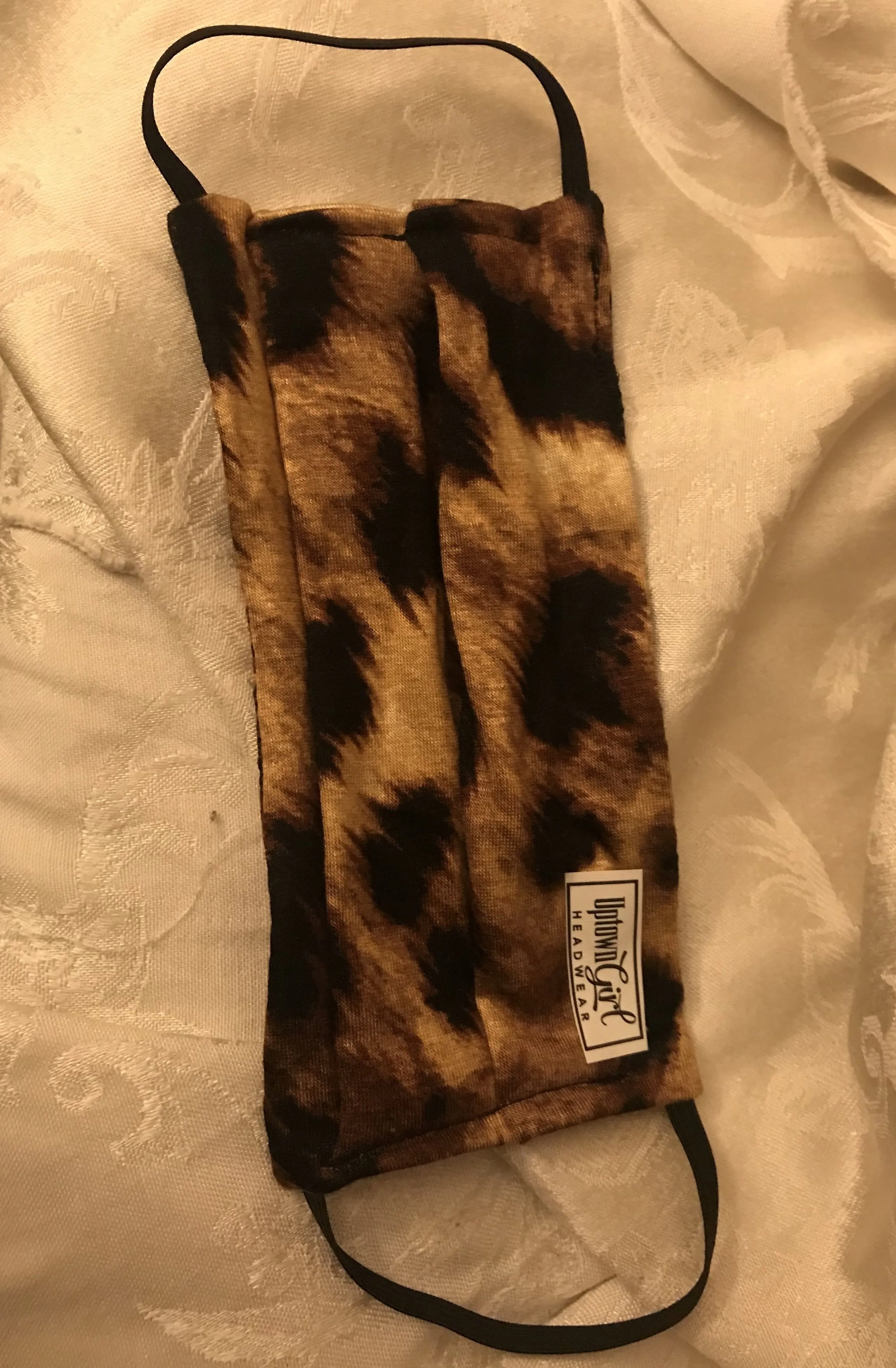 Reusable 2 Layer Face Mask With Soft Fabric & Good Coverage. Animal Print. Made in USA