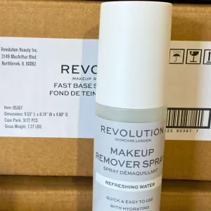 Revolution Skincare London Makeup Remover Refreshing Water 3.38OZ (30 Pcs lot)