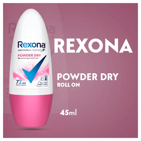 Rexona Deodorant Roll On Powder Dry 45ml