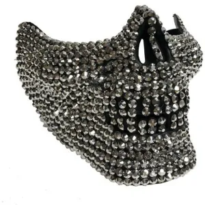 Rhinestone Half Skull Mask in 4 colors