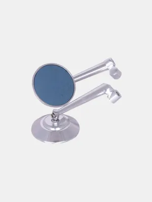 Rizoma CNC Round Mirror-Silver