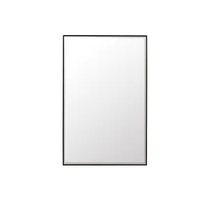 Rohe 26" Rectangular Mirror in Matte Black