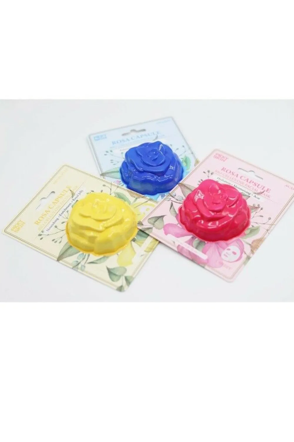 Rosa Capsule Bio-Cellulose Facial Mask Set (3PCS) K-Beauty