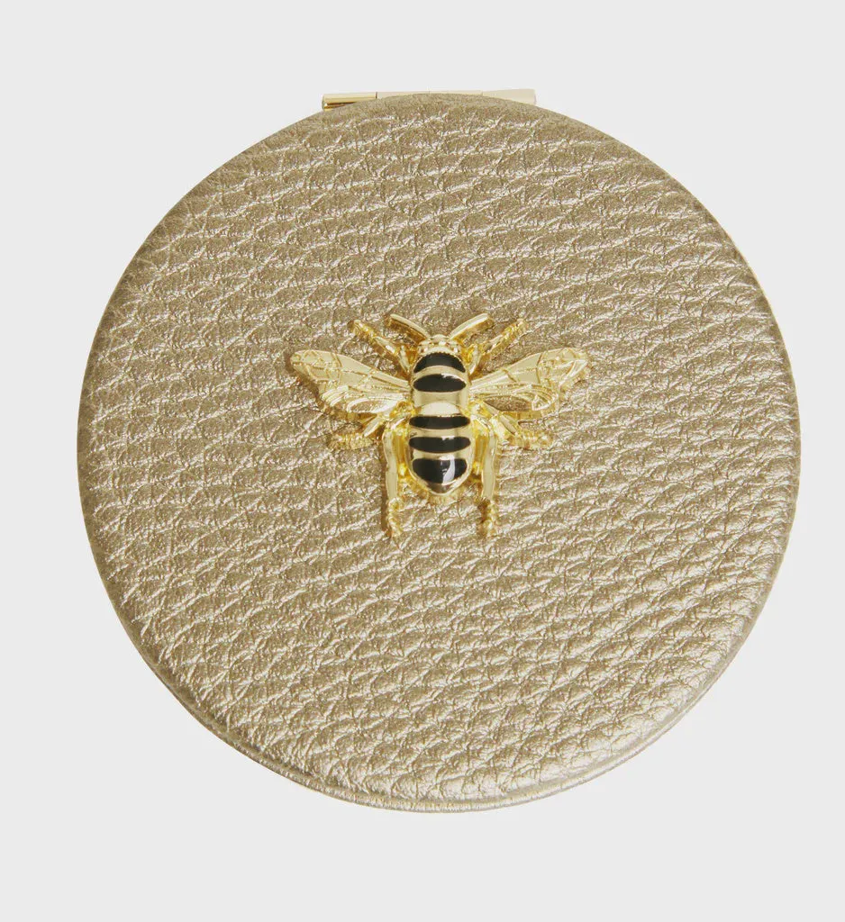 Round Mirror Compact Bronze