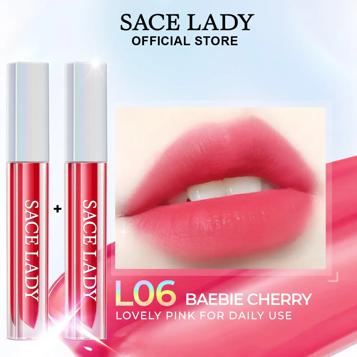 SACE LADY Long-Lasting, Mask-Proof Matte Lip Tint – Waterproof & Lightweight