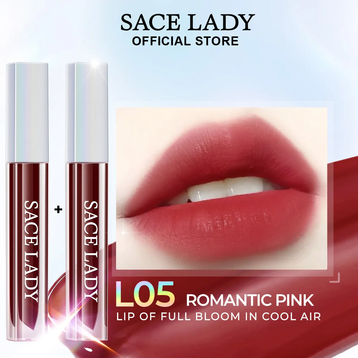 SACE LADY Long-Lasting, Mask-Proof Matte Lip Tint – Waterproof & Lightweight