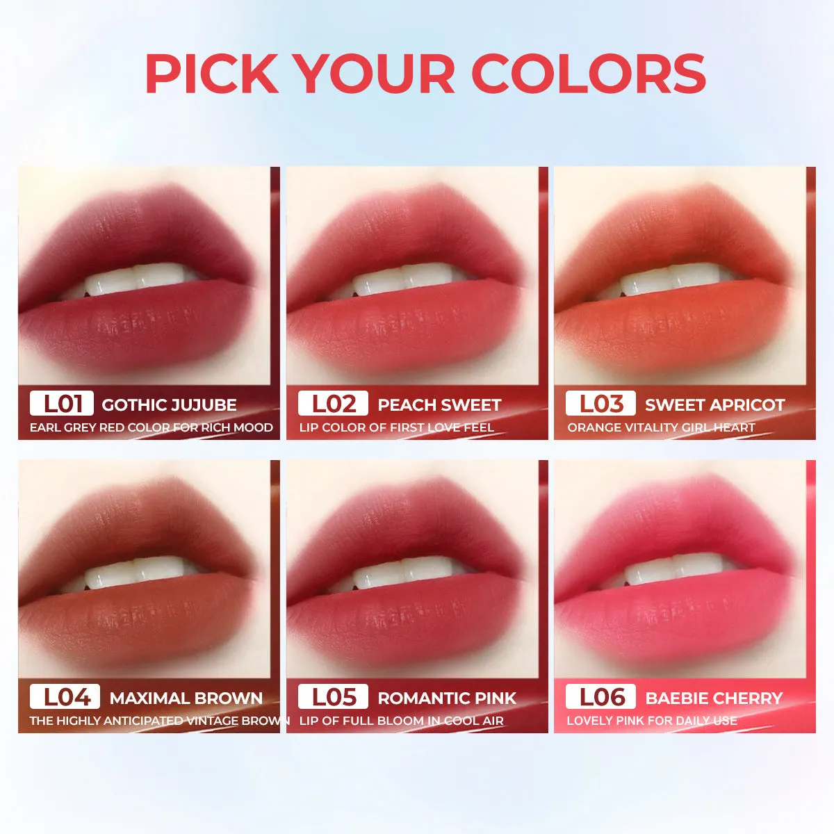 SACE LADY Long-Lasting, Mask-Proof Matte Lip Tint – Waterproof & Lightweight