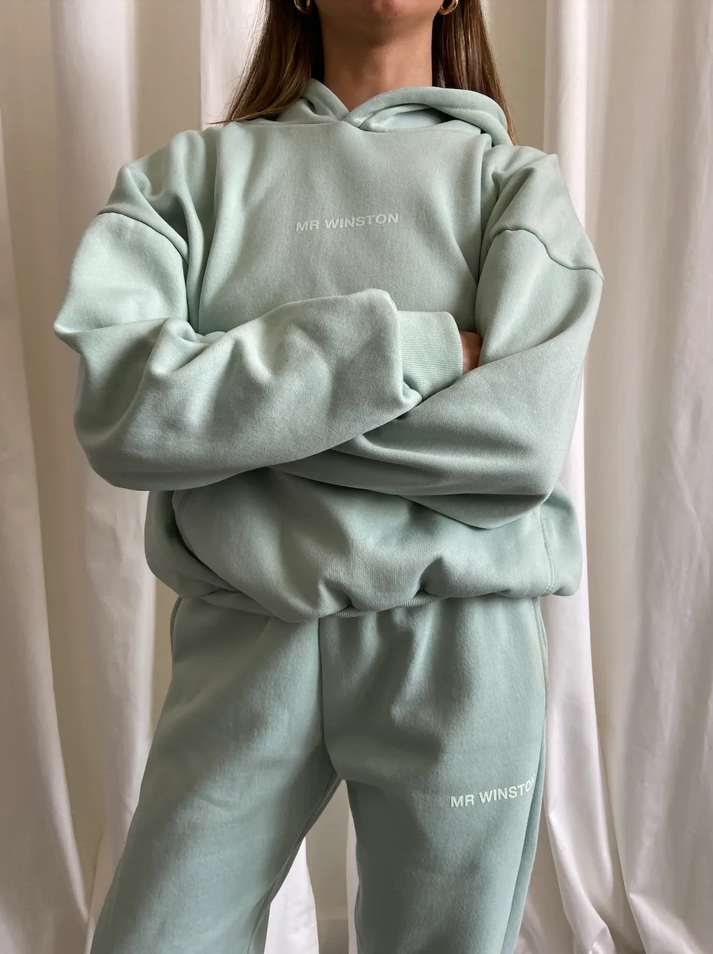 Sage Puff Hooded Sweat