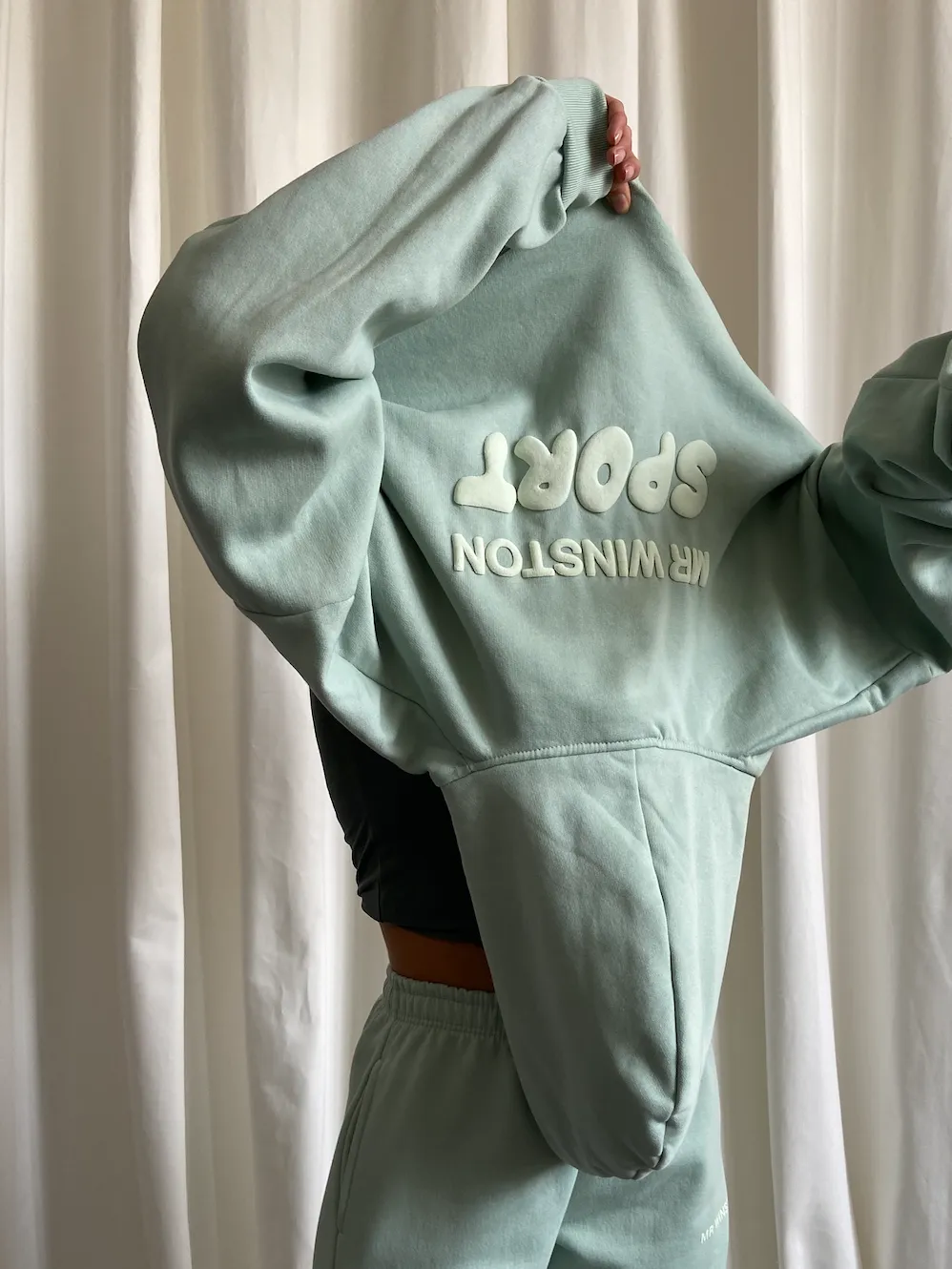 Sage Puff Hooded Sweat