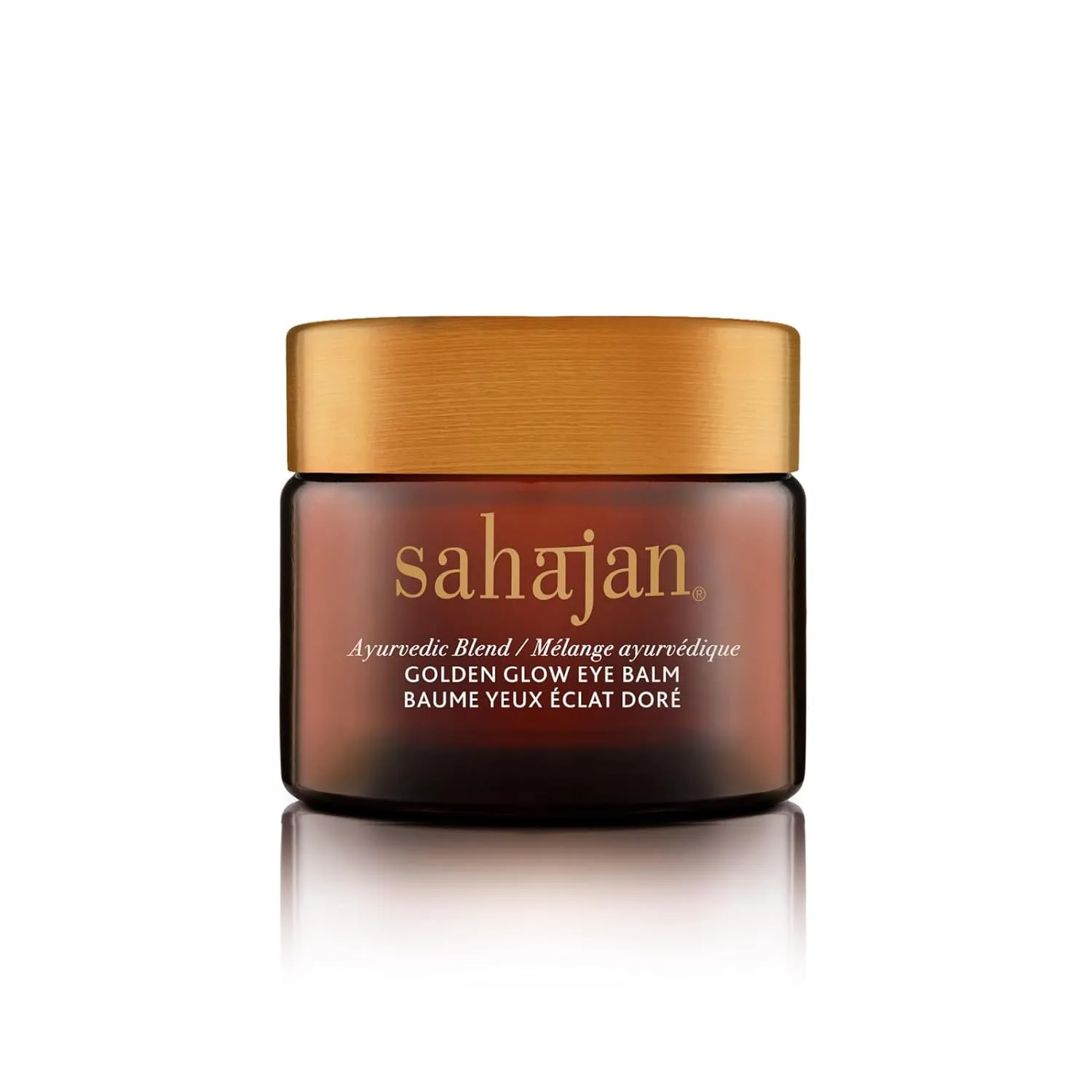 Sahajan Golden Glow Eye Balm | Anti-Aging Cream Reduce Dark Under Eye Circles, Eye bags, Wrinkles, Fine Lines Softens, Firms & Restores Skin Elasticity Made With Ghee, Gotu Kola, & Rose Oil .5oz