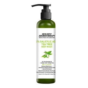 Salicylic Acid Tea Tree Body Wash, BHA   Terpineol, Body Acne & Exfoliation, Natural Glucoside Foaming, Dead Skin Removal, Ichthyol Pale, Vitamin E,B5