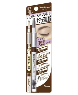 Sana New Born Eyebrow Mascara And Pencil Marron Brown B7