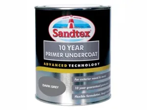Sandtex 10 Year Primer Undercoat Dark Grey 750ml