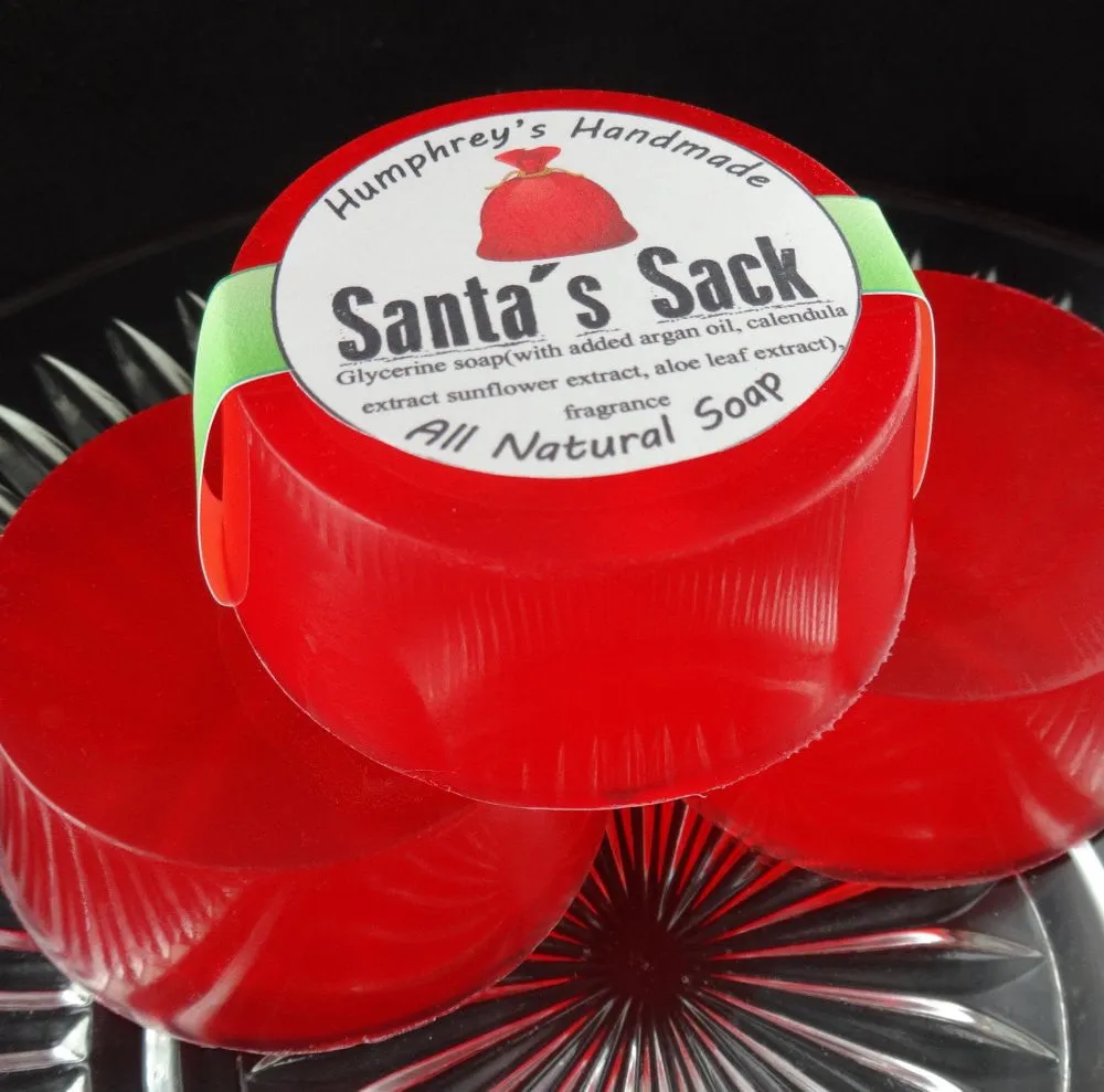 SANTA'S SACK Christmas Soap | Chestnuts & Brown Sugar | Beard Wash | Shave Puck | Body Bar