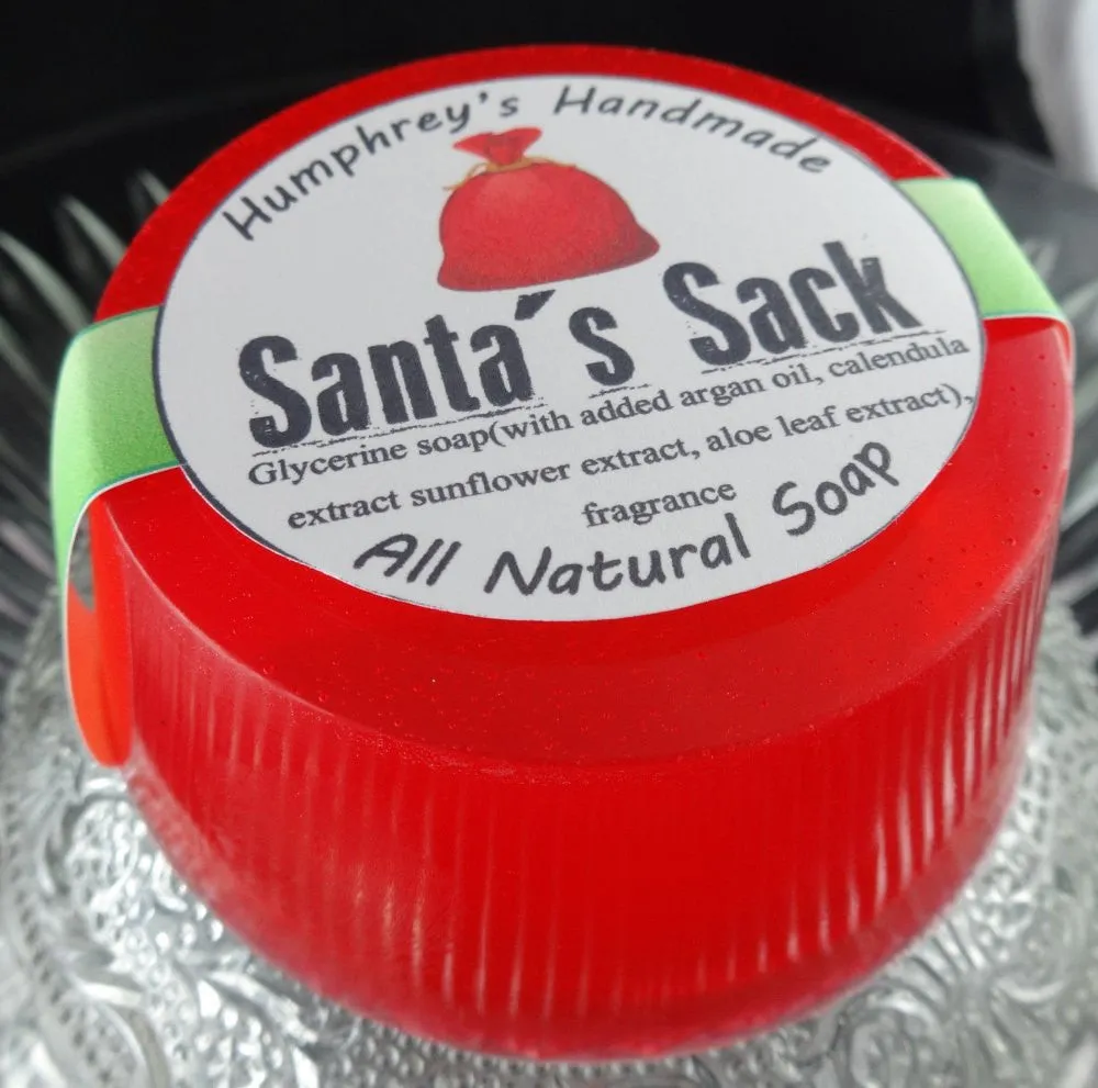 SANTA'S SACK Christmas Soap | Chestnuts & Brown Sugar | Beard Wash | Shave Puck | Body Bar