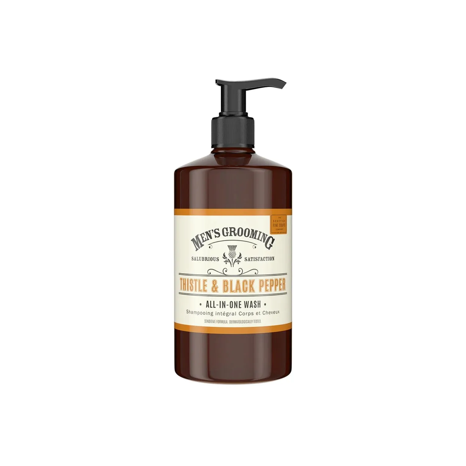 Scottish Fine Soap Thistle and Black 500ml All-In-One Wash
