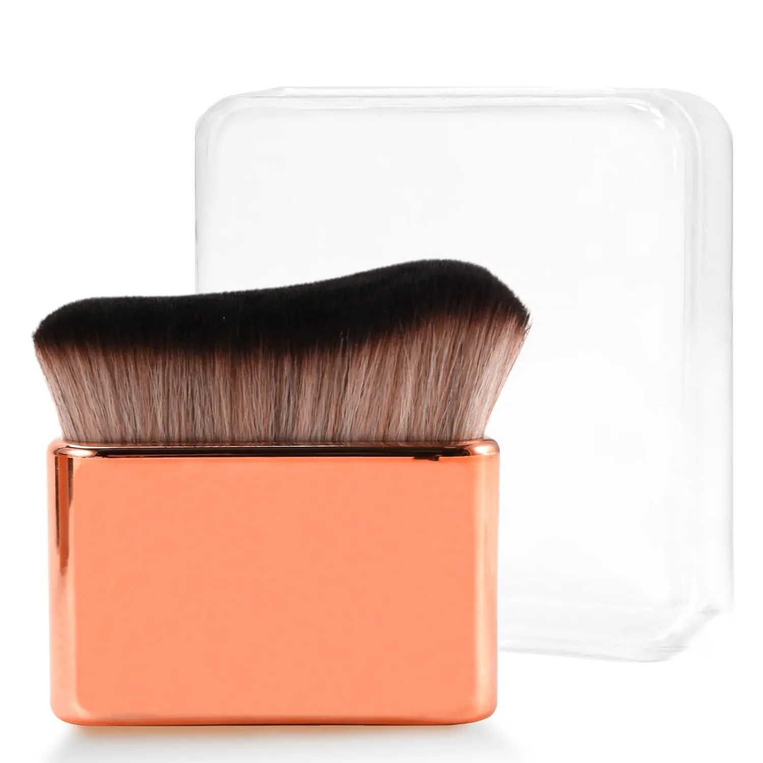 Self Tan Brush - Kabuki Brush for Body, Bronzer & Foundation Self Tanner, Makeup Brushes for Face & Body (Rose Gold)