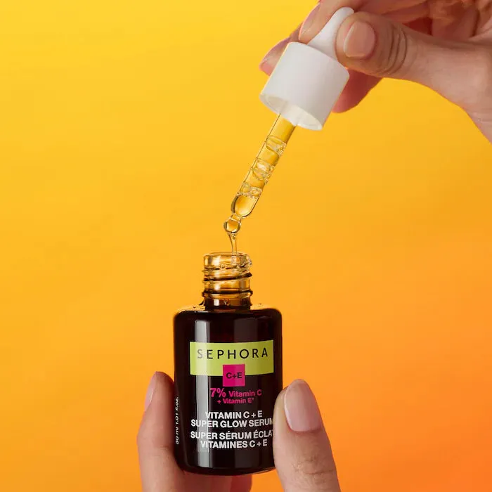 SEPHORA C   E 7% vitamin c   vitamin e super glow serum 98% ingrediants from natural origin