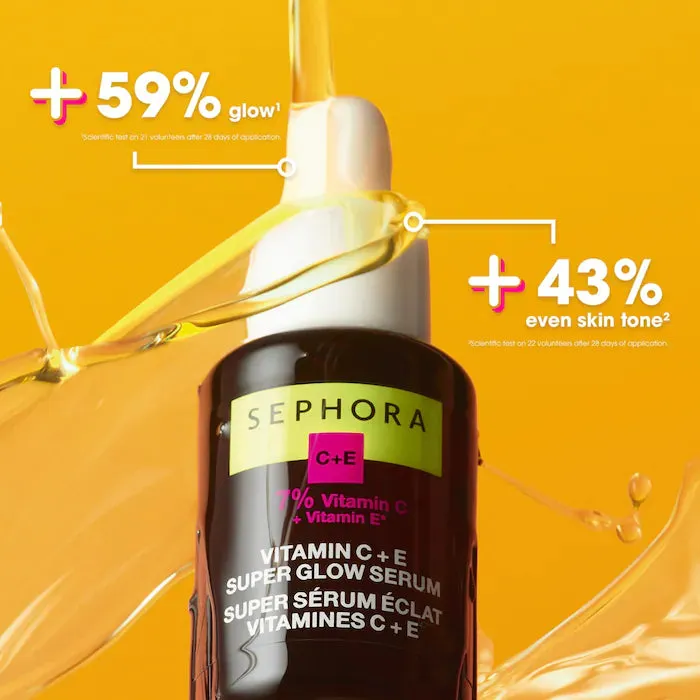 SEPHORA C   E 7% vitamin c   vitamin e super glow serum 98% ingrediants from natural origin