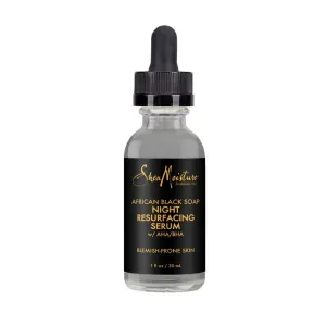 SHEA MOISTURE african black soap overnight recertifacing serum w/ AHA BHA