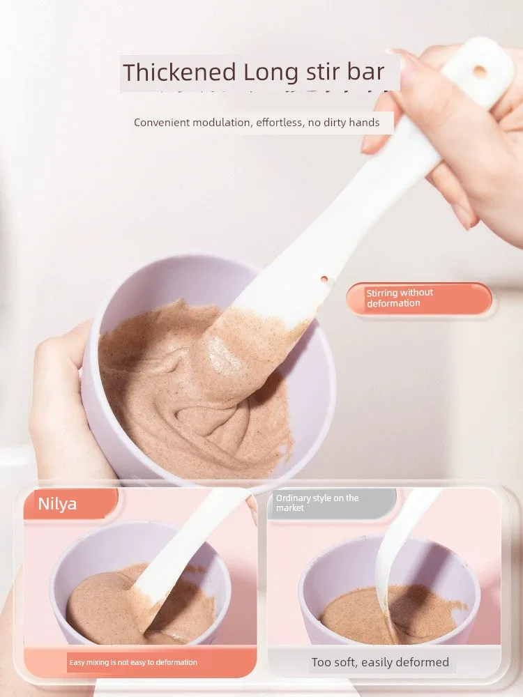 Silicone Spoon Special Skin Filling Mask Bowl