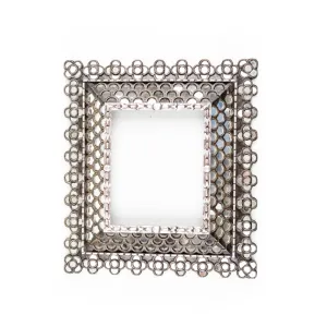 Silver Leaf Colonial Mirror