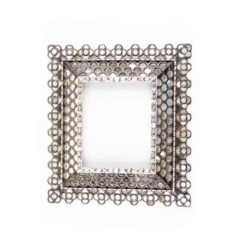 Silver Leaf Colonial Mirror
