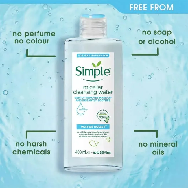 Simple Water Boost Micellar Cleansing Water - 200ml