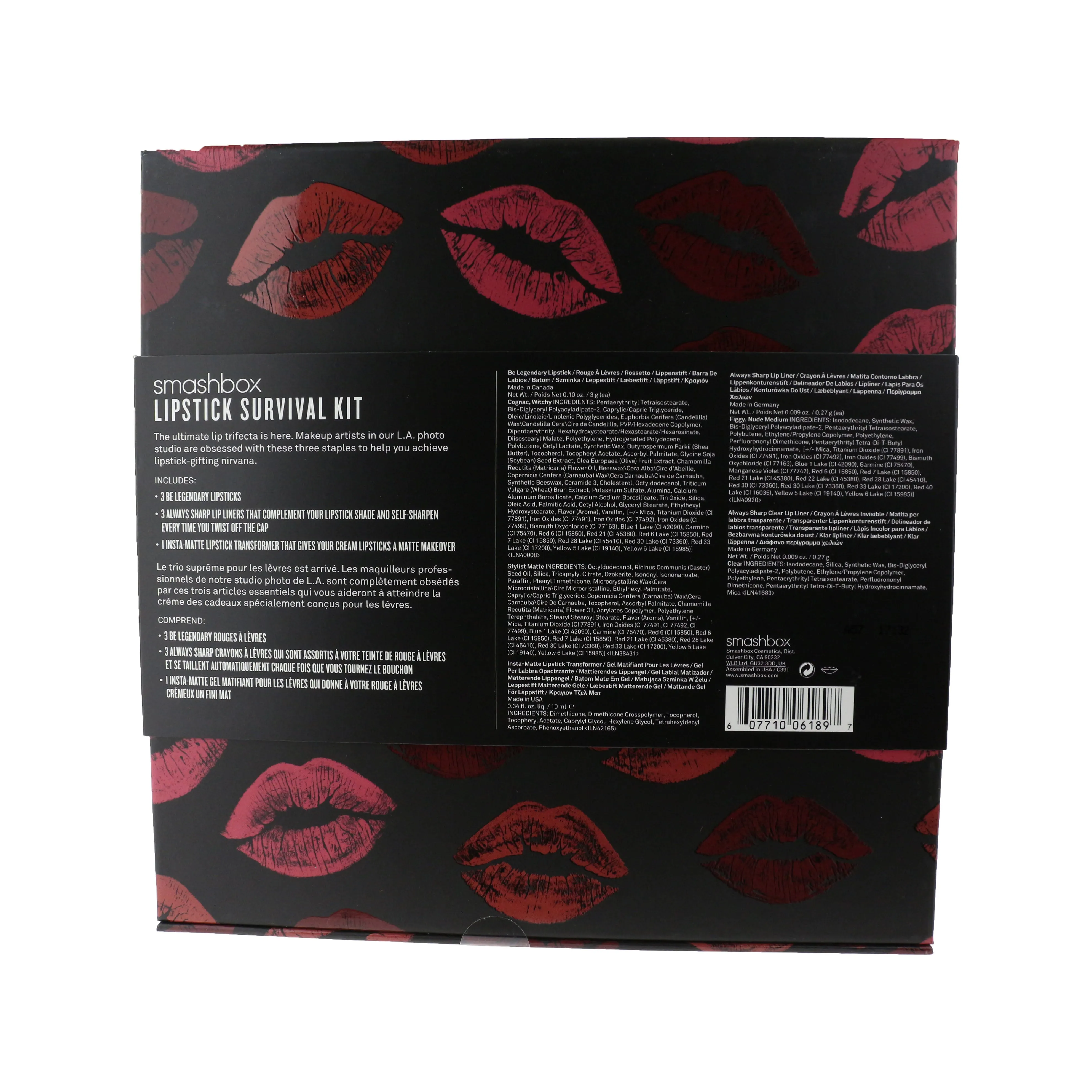 Smashbox Lipstick Survival Kit Life Happens. Lipstick Helps 7 Piece Set New