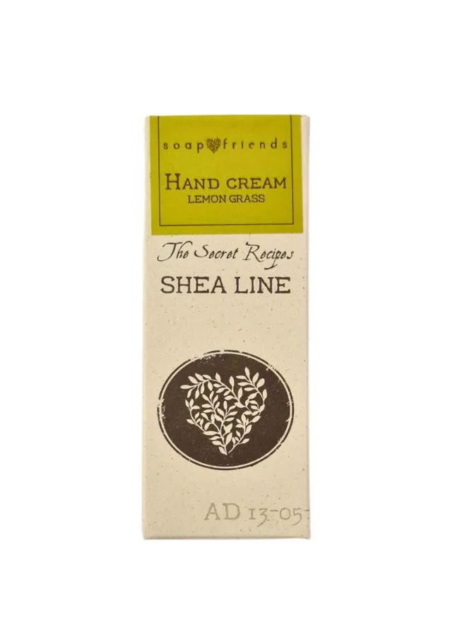 Soap&Friends Invigorating Hand Cream 20% Shea Butter Lemon Grass - Energizing Formula, 80 ml