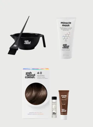 Starter Kit - 4.0 Perm kit, Miracle Shot, Chocolate Shade Shot x 1, Bowl & Brush, Miracle Mask