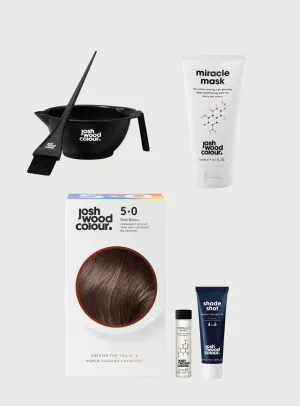 Starter Kit - 5.0 Perm kit, Miracle Shot, Smoky Brunette Shade Shot x 1, Bowl & Brush, Miracle Mask