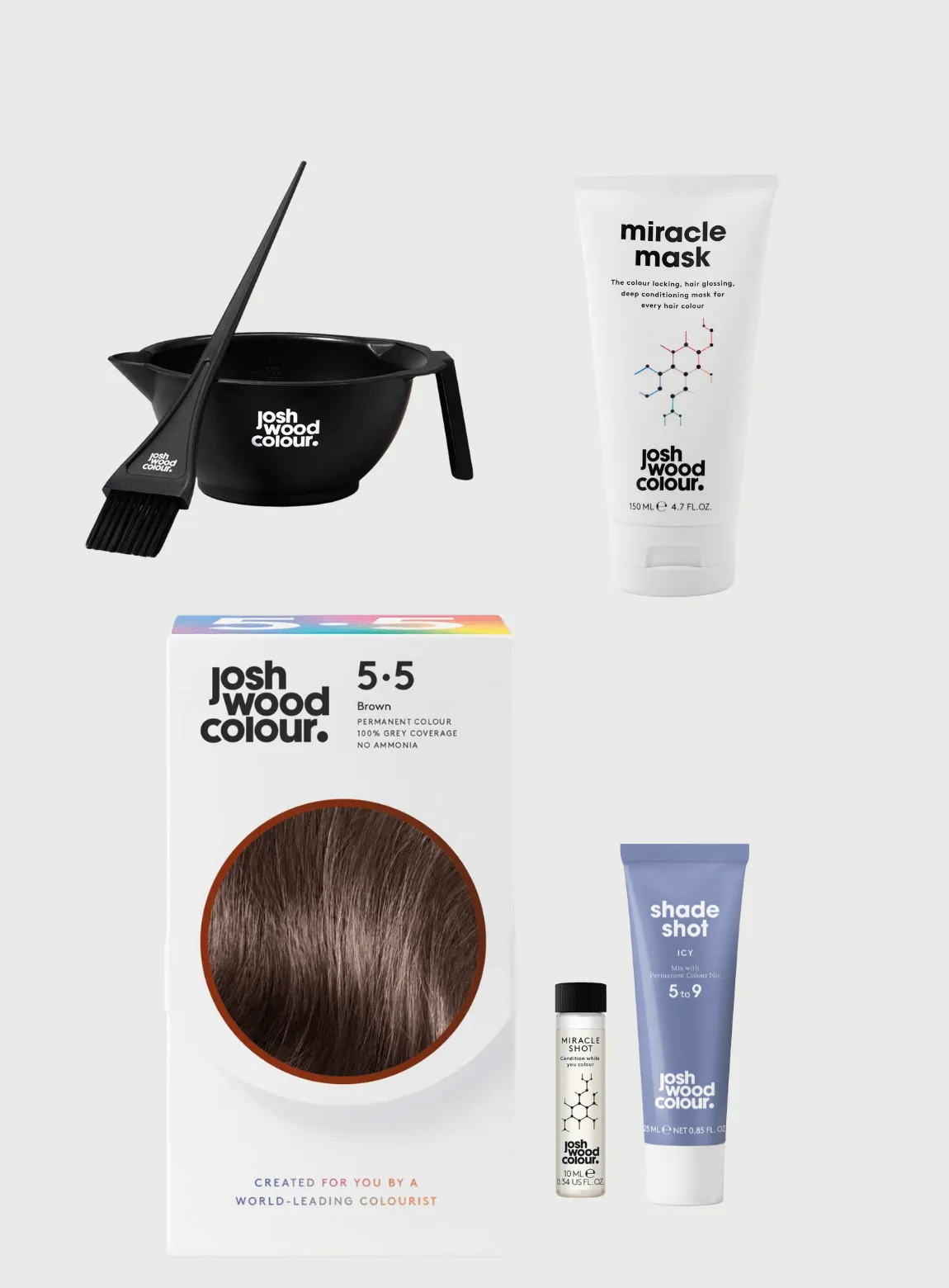 Starter Kit - 5.5 Perm kit, Miracle Shot, Icy Colour Corrector x 1, Bowl & Brush, Miracle Mask