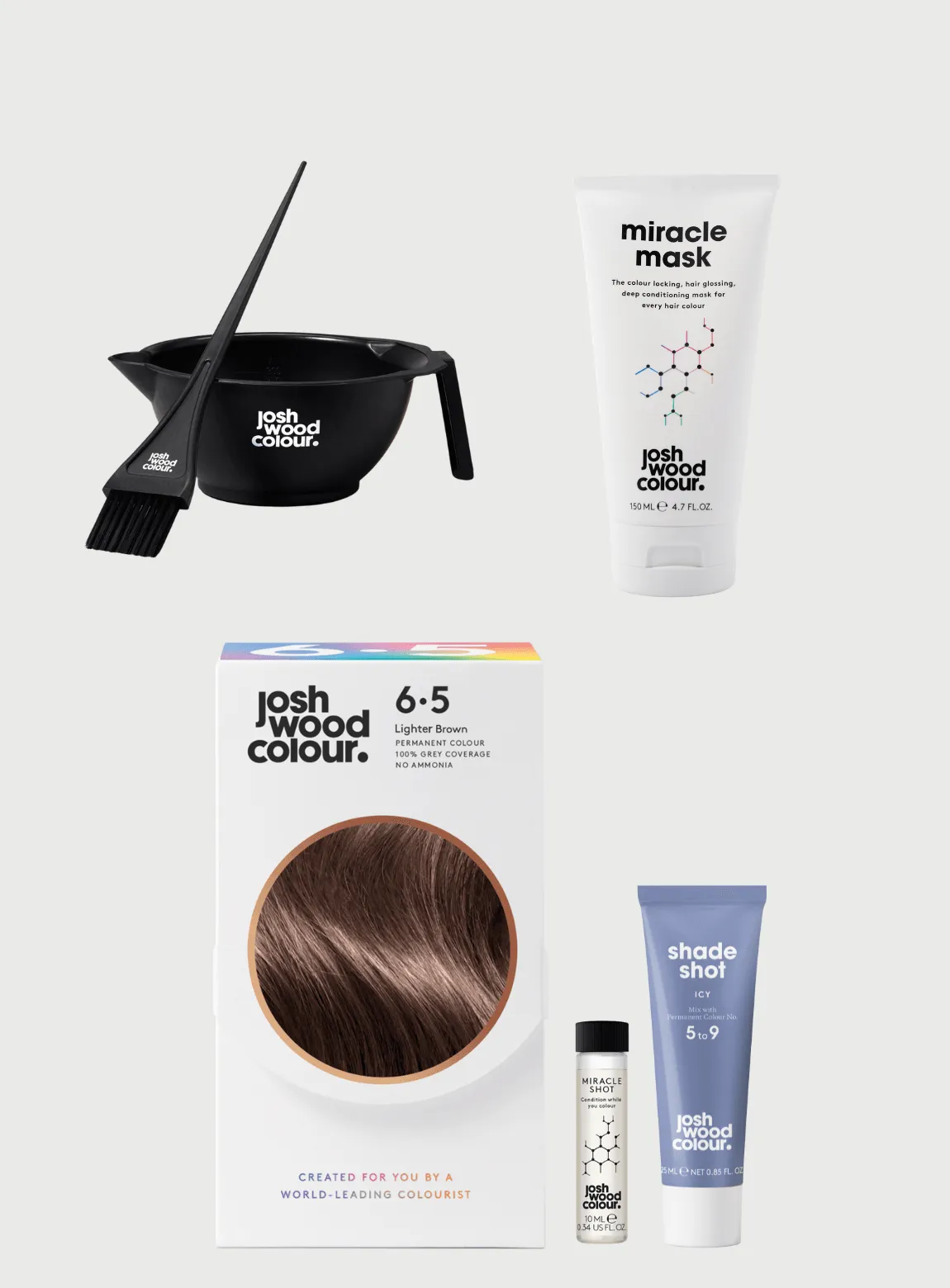 Starter Kit - 6.5 Perm kit, Miracle Shot, Icy Colour Corrector x 1, Bowl & Brush, Miracle Mask