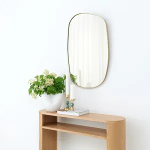 Studio Form II Mirror, Brass (S)